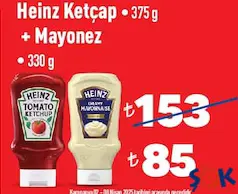 HEİNZ KETÇAP 375 G + MAYONEZ 330 G HEİNZ KETÇAP 375 G + MAYONEZ 330 G